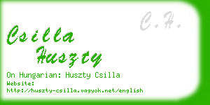 csilla huszty business card